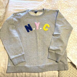 J Crew Women's Sweatshirt N.Y.C New York Size XL
